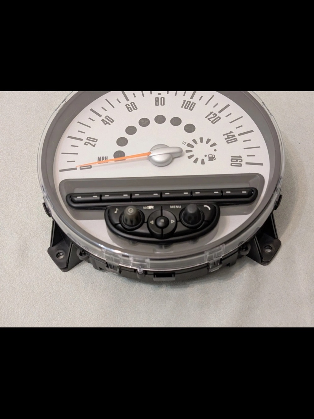 MINI Cooper Speedometer Cluster 9232432 R56 R57 R58 R59 Silver CD Media Gauge - Picture 4 of 13